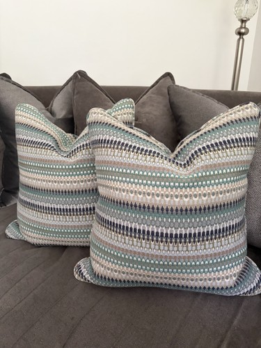 Mcm geometric cushions - mcm, pair