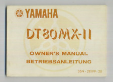 Yamaha DT80MX-II 36N (84-85) Owners Riders Manual Hand-Book DT 80 MX-2 EA02
