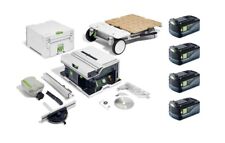 Festool Cordless Table Saw CSC SYS 50 Set with 4 x 5ah Batteries
