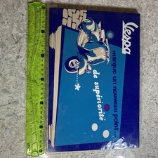 Vespa Lambretta Advertising Lacquered Picture.