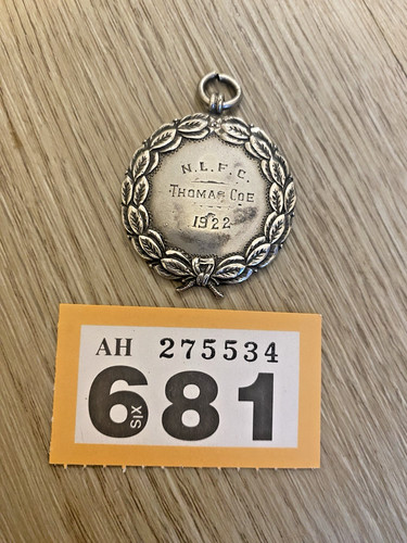 Antique sterling silver medal - antique,