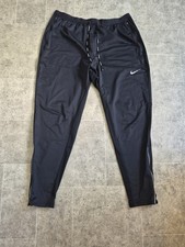 Nike Running Tracksuit Bottoms Size Large Black Pre-Owned