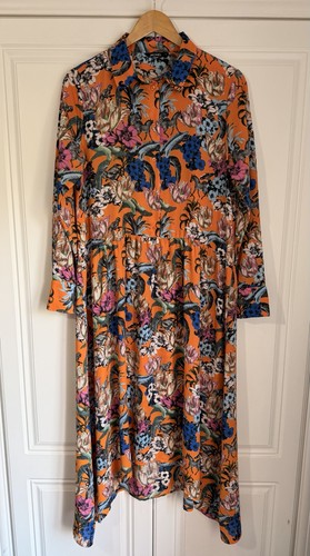 Monki orange floral animal - floral,