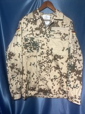 Original German Army Tropetarn Shirt Desert Camo Field Lightweight Jacket Shirt