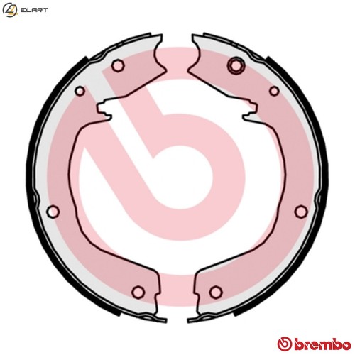 Brake shoe set parking - set,