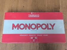Monopoly Board Game 1970s Red