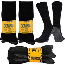 1 - 20 Pairs Mens Cotton Cushion Sole Sport Work Socks Size 6,7,8,9,10,11,12,13