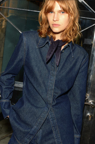 Denim shirt with - denim,
