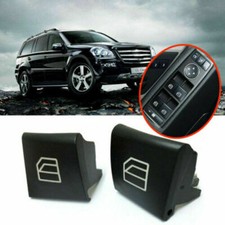 For Mercedes W164 X164 ML GL R Driver Window Switch 2X Repair Button Caps Covers