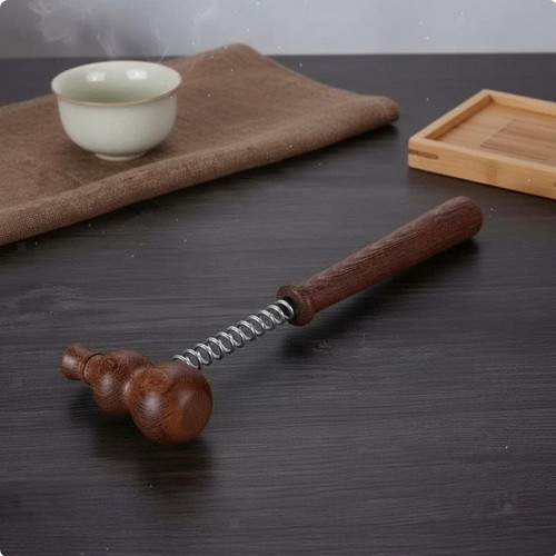 Massage hammer hand held - held, wood