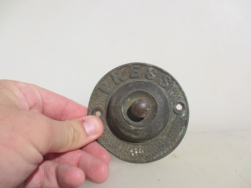 Antique brass doorbell - antique, door