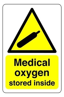 Medical oxygen stored inside - oxygen,