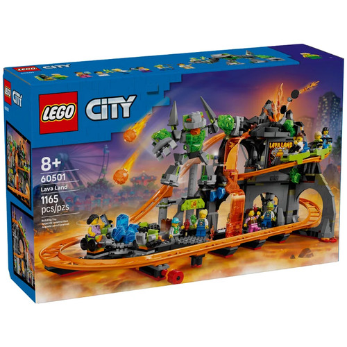 Lego 60501 lava - lava, roller