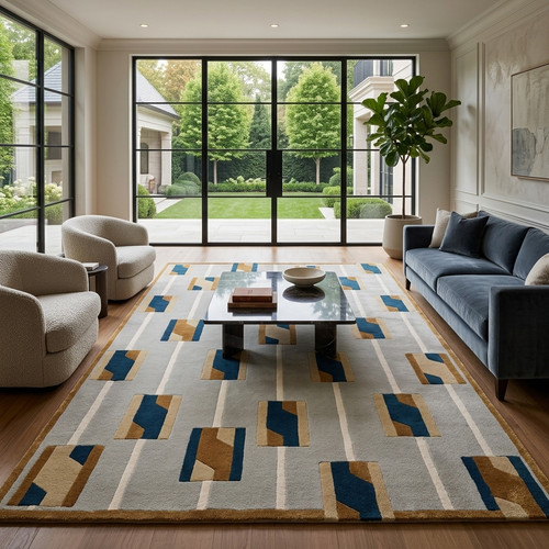 Hand tufted wool - tufted, rug