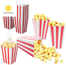 26 Pcs Popcorn Boxes Red Small Candy Container Popcorn Bags Candy Boxes Paper P