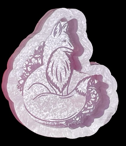 Beautiful fox silicone mould
