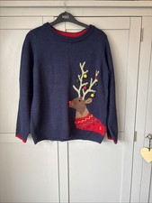 Joules Size 12 Navy Christmas Jumper