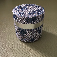 Trinket Pot Empty Prai Crème 100 Ml Size H 2 1/2 Inches Beautiful 