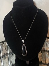 Gemstone Necklace Black Agate