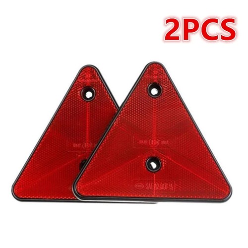 Triangular red reflectors - 2x,