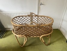 Bamboo Crib Cot Bed Cuddle Co Vintage Rattan Wicker London Collection Only