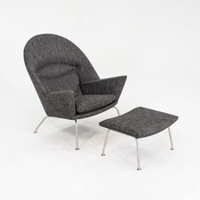 2022 CH468 Oculus Lounge Chair & Ottoman by Hans Wegner for Carl Hansen 3x Avail