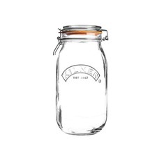 Preserve Jar 2L Vintage Round Glass Clip Top Canning Jar Food Storage Airtight