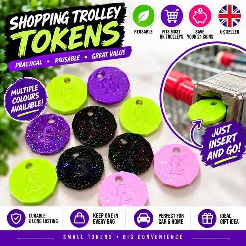 Trolley token 10 - uk, £1