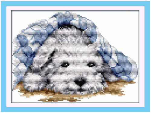 Playful westie dog printed - playful,