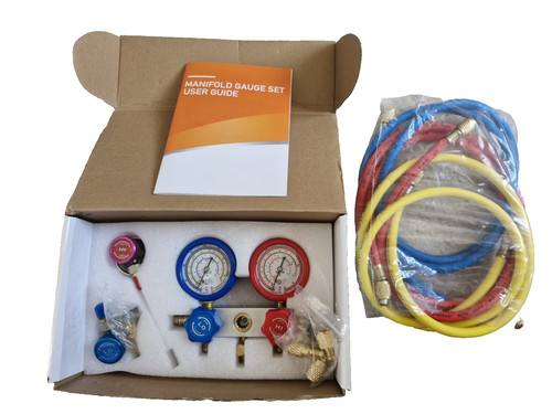 Way manifold gauge set - manifold,
