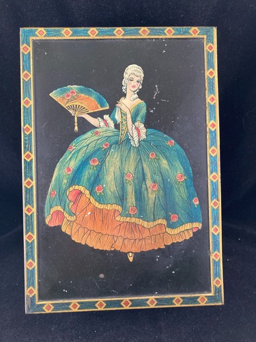 Art deco iridescent crinoline - deco,