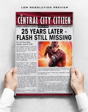 "Crisis on Infinite Earths Flash Newspaper Replica – Iris West-Allen Article"
