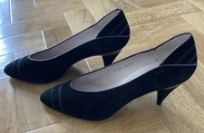 Ladies Vintage Airborne Shoes Black Suede, UK 7, EU 40, Classic Collection