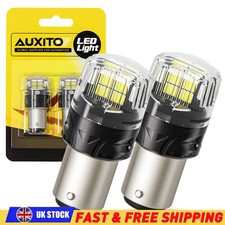 2PCS 1157 LED Bulbs 6500K White Super Bright For Backup Light DRL Parking Light
