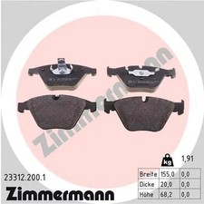 Front brake pad set - set, disc