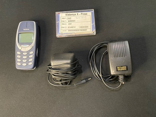 Vintage nokia 3310 blue cell - vintage,