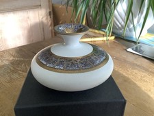 Small Tony Laverick Studio Pottery Porcelain Squat Vase