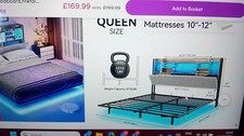Boxed Bed Frame, No Mattress