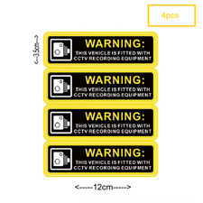 4 x Warning This Vehicle Is