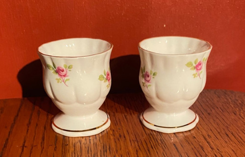 Bone china vintage rose - 2,
