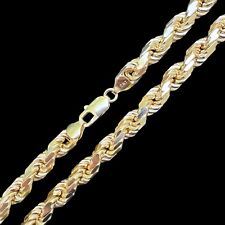 8mm Thick Rope Chain 14k Gold
