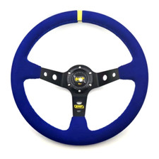 350mm Blue Suede Leather Deep