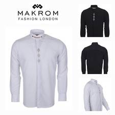 MAKROM Grandad Collar Shirt