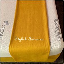 Hi-Quality Herringbone Tweed Bed Runner Throw Handmade Bedding Cover Sofa Decor