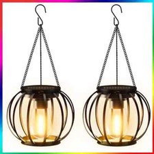 2Pcs Outdoor Solar Lanterns