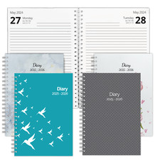 1 Day-per-Page - Page a Day Daily Diary | A5 & A4 | 2025-2026 | Start Any Month!