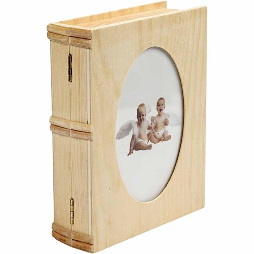 Book secret wooden storage - book,