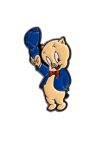 Porky pig metal enamel - porky, &