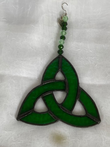Emerald green stained - , glass