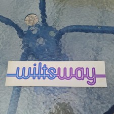 Wilts and Dorset bus coach Wiltsway vinyl sticker transport memorabilia sign 
